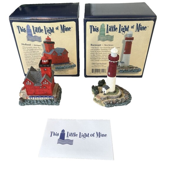 Harbour Lights This Little Light Of Mine HOLLAND MICHIGAN & BARNEGAT NEW JERSEY - Picture 2 of 7